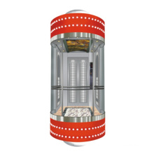 Elevador panorámico Gearless para interiores y exteriores